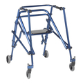 Inspired By Drive Nimbo 2G Lightweight Posterior Walker w/ Seat, Large, Knight Blue ka4200s-2gkb